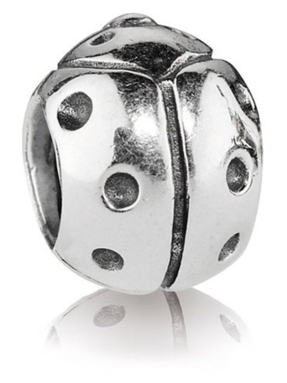 PANDORA Lady Bug Charm Authentic Sterling Silver Outdoors Nature Good Luck